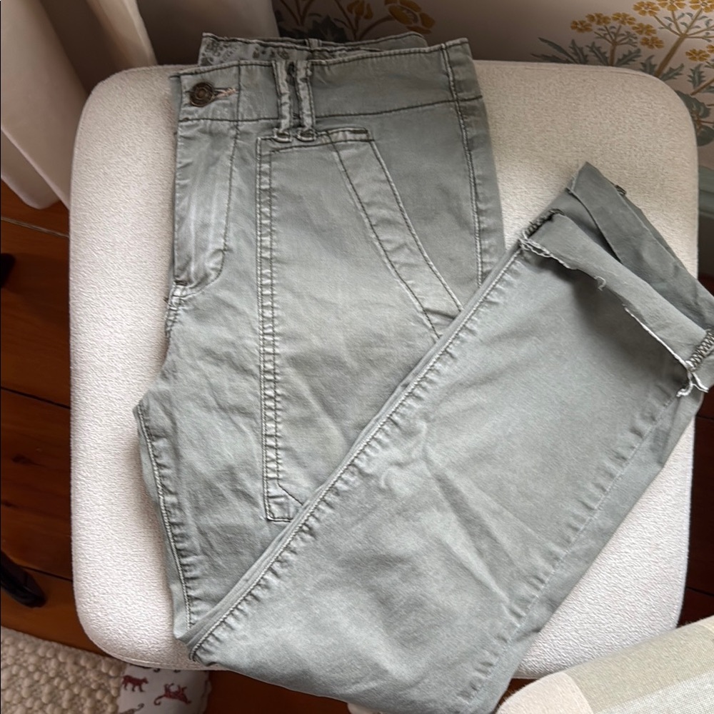 Anthropologie Light Olive Casual Pants